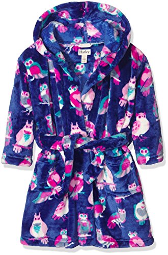Fleece happy owls, robe de chambre fille, viole...