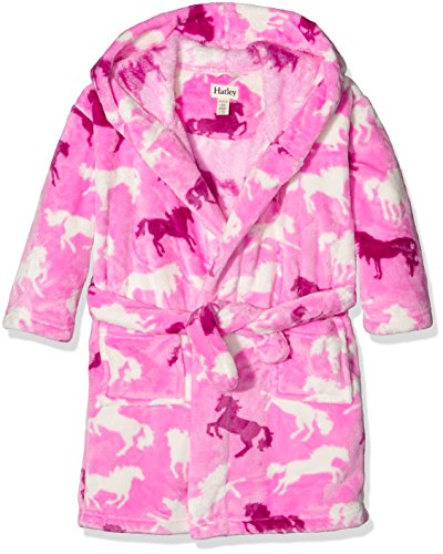 Fleece fairy tale horses, robe de chambre fille...