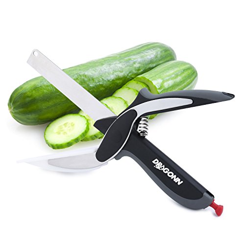 Clever cutter 2 en 1 hachoir aliments à découpe...