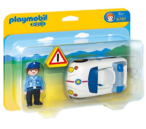 1.2.3 - 6797 - figurine - policier et voiture