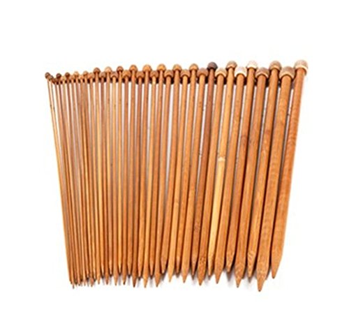 18 paires aiguilles bambou a tricot laine 2-10 ...