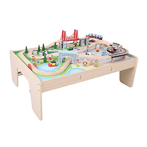 Bigjigs Rail Table de circuit de train ville