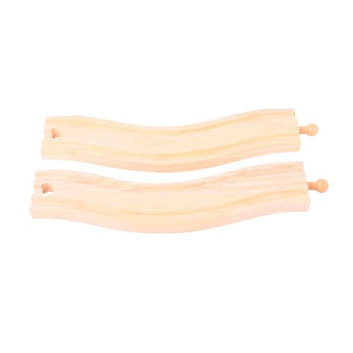 Bigjigs Rail Rails courbés (lot de 2)