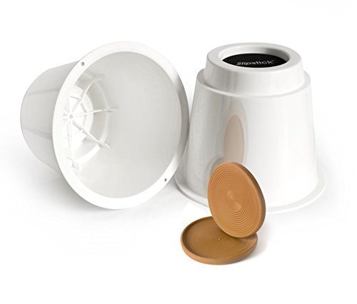 Slipstick Cb656 15cm furniture & bed riser rehausseurs pour lit elévateur de meuble pour les pieds de meubles à 76mm blanc code EAN 0693920026566 