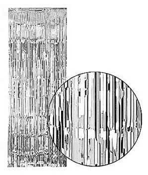 Tri-Balloons Tri=Balloons - Metallic Silver Shimmer Rideau 3Ft X 8 Pi - Single code EAN 0696749514887 