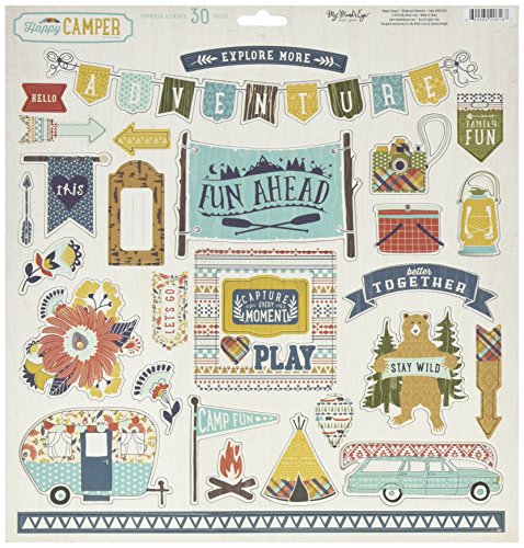 My minds eye Happy Camper aggloméré Éléments 30...