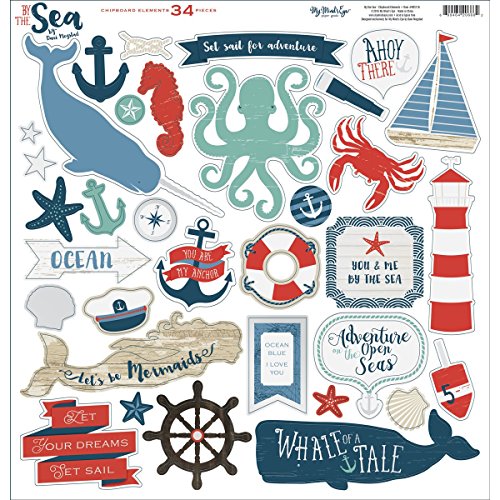 My minds eye par la mer Chipboard Éléments 30,5...