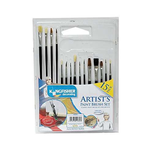 Boîte de 15 pinceaux