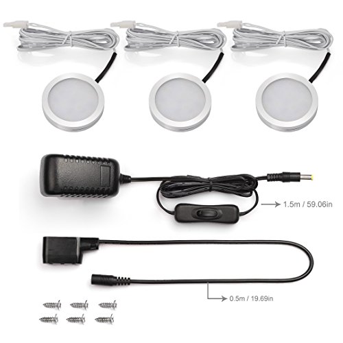 Bright B-right® Lampes de Placard, 3000K Blanc Lumière Chaude, Ce Soit Sur Une Armoire, Une Étagère, Dans Un Placard, Des Chaussure (3 pack) code EAN 0699944000940 