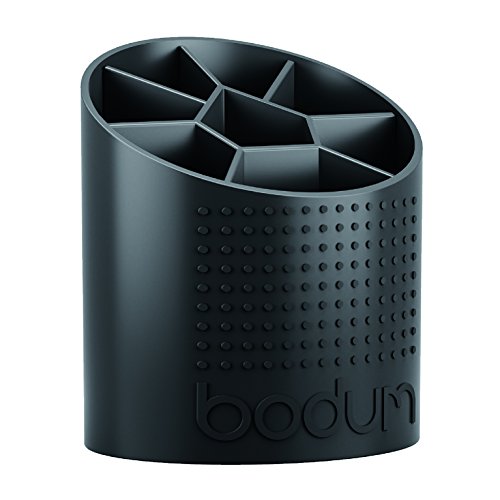 Bodum 11551-01 bistro porte-ustensiles plastique noir 13,20 x 15,2 x 18 cm code EAN 0699965271138 