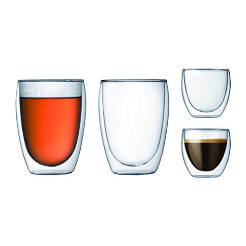K4557-10 set 4 verres double paroi, 0.08l/0.35l