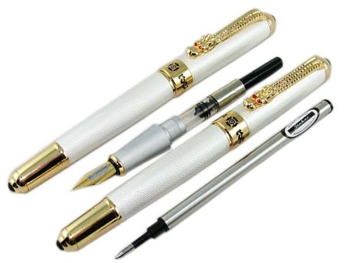 Jinhao 1200 silver dragon line stylo-plume stylo roller-coffret cadeau original code EAN 0700064610633 