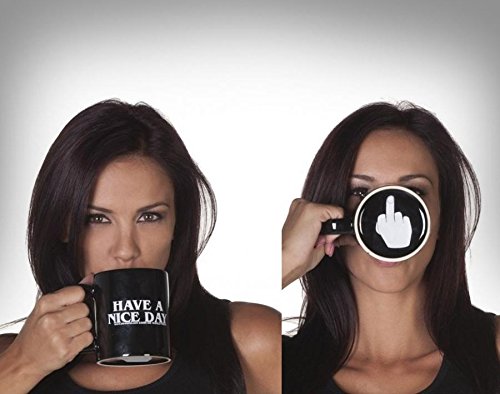 FPBS Have a nice day "fuck you" tasses à café mugs en céramique pour thé eau, 350ml code EAN 0700253735055 