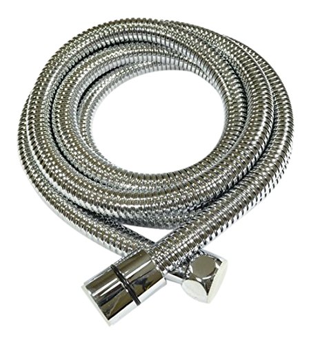 KES Flexible de Douche 3,0 m en inox chromé dou...