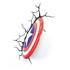 3D Deco Wall Light - Captain America disque