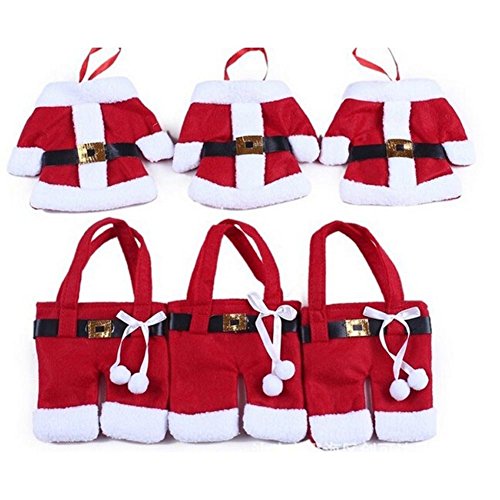 BWB Costume de Père Noël de Noël Couverts de Noël décoration de table de table cadeau 0700424324262 (0700424324262)