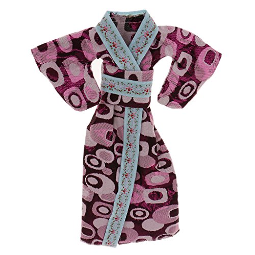 Vêtements Pourpres Kimono Pour Poupées Barbie