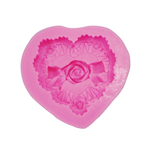 3D Coeur Bowknot Moule Silicone Fondant Gâteau ...