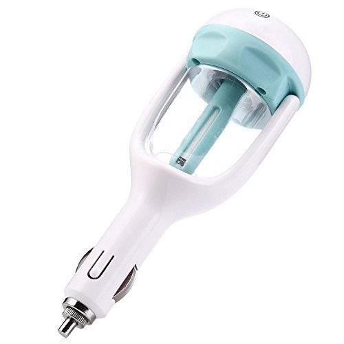 Komrt komrt Chargeur voiture humidificateur diffuseur Purificateur d'Désodorisant pour voiture Aromathérapie humidificateur véhicules Air 180 degrés rotatif portable voiture Purificateur d'ions négatifs d'oxygène General Motors code EAN 0700686419096 