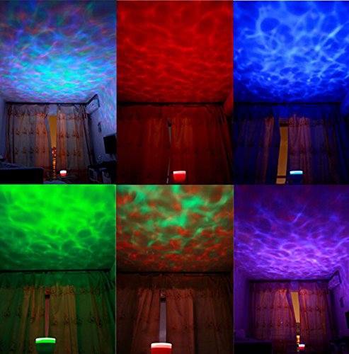 Romantique aurora maître 7 colorful led ocean w...
