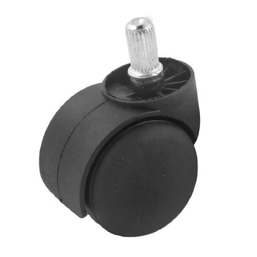 Noir 50 mm Dia double roue de roulette pivotant...