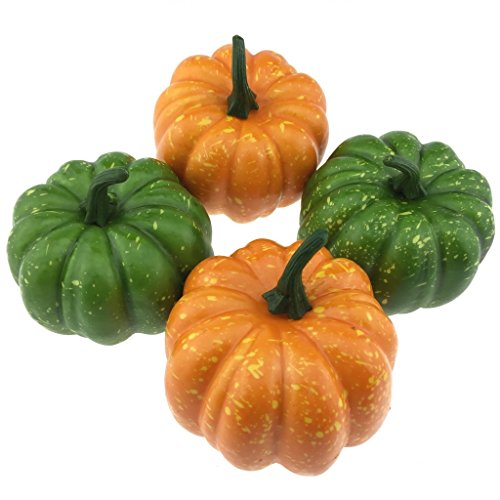 4pcs artificiel lifelike citrouille décor faux ...