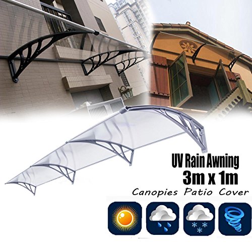 1m x 3m overhead auvent de porte store marquise...