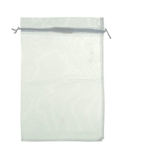 Housweety 50 pcs pochettes sachet sac de cadeau organza blanc 30x20cm - pour mariage, bijoux, cadeaux code EAN 0701256050916 