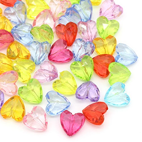 HOUSWEETY 100 Mixte Perles Intercalaire Acryliq...