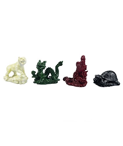juanxian Celestial quatre animaux Dragon tortue Statue Phoenix tigre D1010 SKU: 0701413063568 (0701413063568)