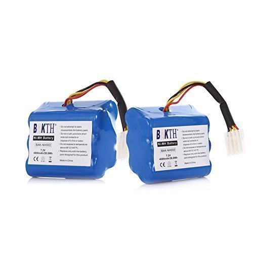 BAKTH® BAKTH Haute Capacité 4000mAh 7.2V Neato XV-11 XV-12 XV-15 Batterie XV-21 Aspirateur remplacement pour Neato Robotics 945-0005 205-0001 945-0006 945-0024 (12-Mois-garantie) code EAN 0701419954686 
