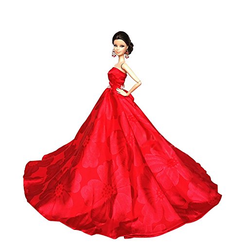 Mode princesse robe de made fit pour poupée bar...