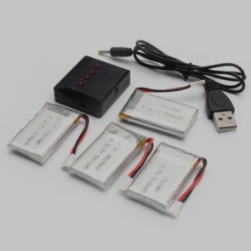 Syma x5c/x5sc/x5sw 4pcs x 500mah batterie lipo ...
