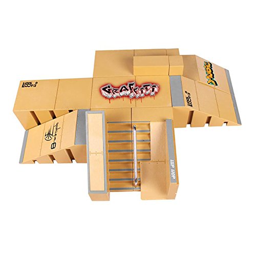8pcs kit skatepark pièces de rampe pour tech de...