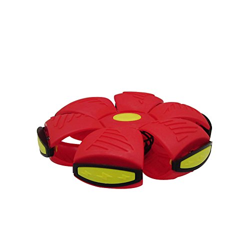 KidsHobby® Enfants enfants jouer toy flat & round volant ufo ball gestion de la colère à led-rouge code EAN 0701630944237 