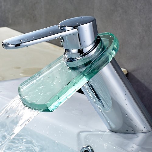 Design robinet mitigeur cascade de verre salle de bain bassin lavabo 0701806979810 Auralum Design robinet mitigeur cascade de verre salle de bain bassin lavabo 0701806979810 Auralum