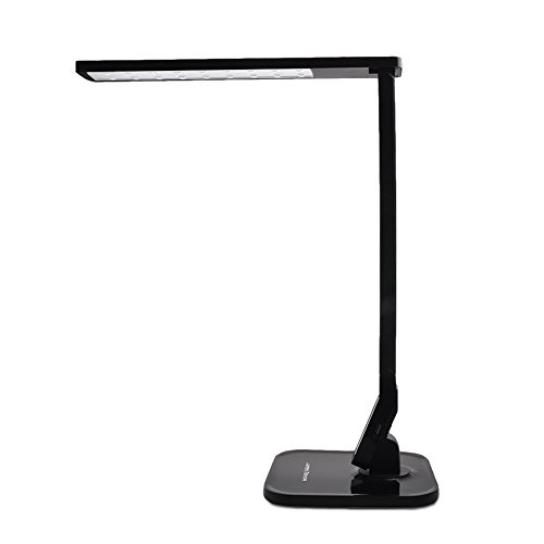 Lumin Tekco Lampe de Bureau LED Lumin Tekco lampe de table pliable contrôle tactile avec un dimmable design en 4 mode et un USB port pour charger.(Noir) code EAN 0701948346792 