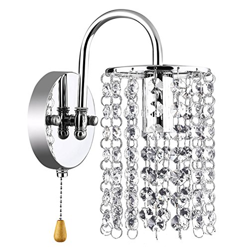 Applique murale cristal avec pendentifs en verr...