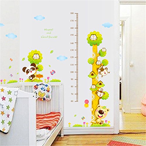 Fashion Base Children's koala chambre d'enfant de cartoon toise stickers muraux accueil art décor 0702056024671 (0702056024671)