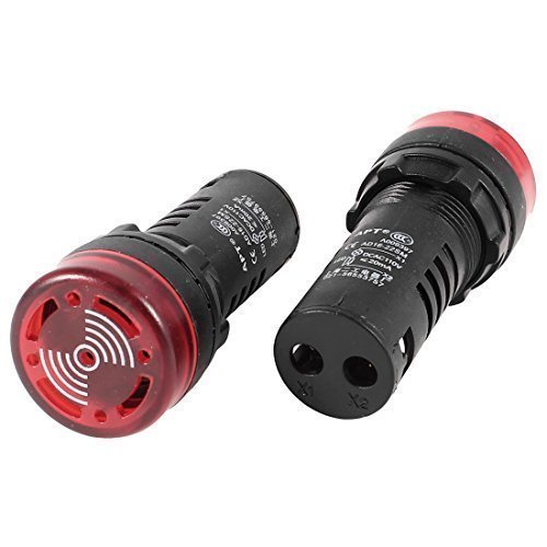 Sourcingmap Monture ACDC 110 V avec Signal d'alarme à LED rouge, Signal clignotant Lot de 2 code EAN 0702105197783 