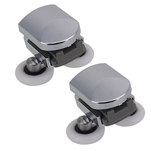 Lot de 2 Bas réglable Rouleau de Porte de Douch...