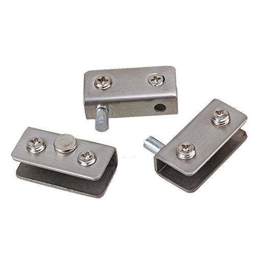 Ton argent Armoire porte Pivot en verre Charniè...