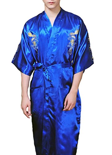 Homme robe/vêtement de nuit kimono bordé de dra...