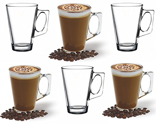 Ansio ® café Latte en verre 250 ml (8,8 oz)-Boî...