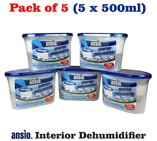 Intérieur déshumidificateur 500 ml - Lot de 5