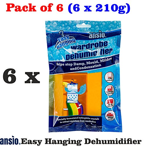 Ansio® Lot de 6 intérieur DÉSHUMIDIFICATEUR (6 ...