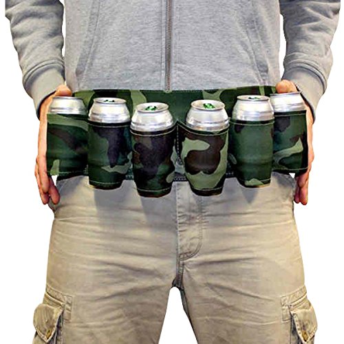 Ceinture de bière camouflage militaire 6 suppor...