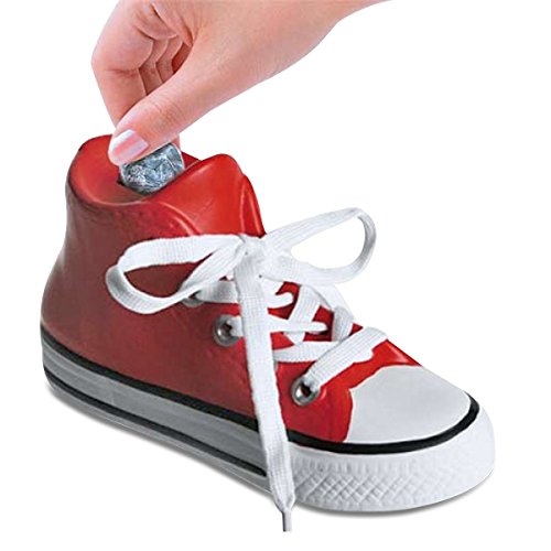 Tirelire chaussure basket jaune