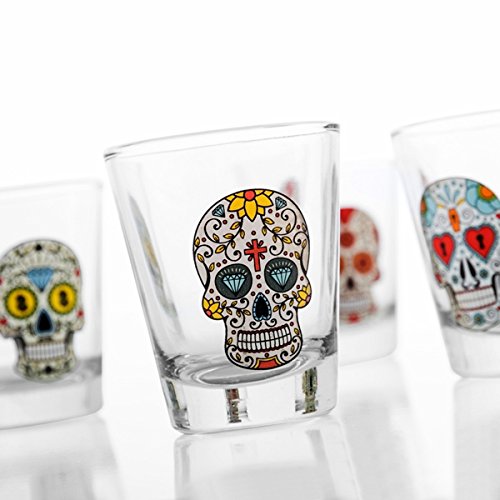 4 shooters calavera verres à shot