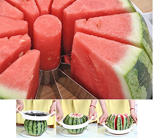 LC Prime Watermelon melon cantaloupe slicer fruit stainless steel divider kitchen tools plastic stainless steel multi-colored 1 code EAN 0702383056123 